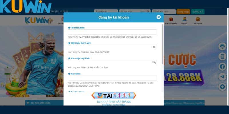 3 bước đăng ký Kuwin chi tiết